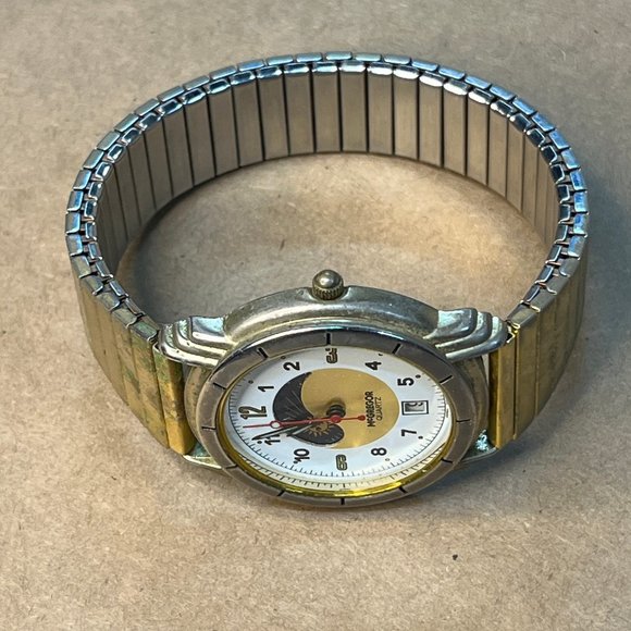 Mens Mcgregor Chronograph Watch with Moon Phase - New Battery - Picture 3 of 8